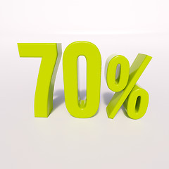 Image showing Percentage sign, 70 percent