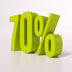 Image showing Percentage sign, 70 percent