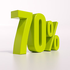 Image showing Percentage sign, 70 percent