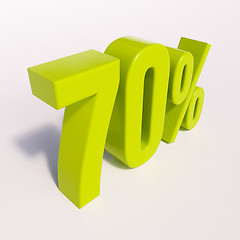 Image showing Percentage sign, 70 percent