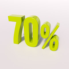 Image showing Percentage sign, 70 percent