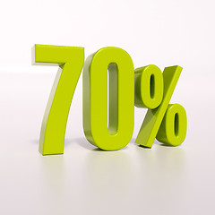 Image showing Percentage sign, 70 percent