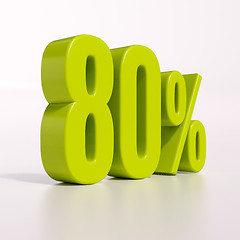 Image showing Percentage sign, 80 percent