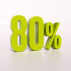 Image showing Percentage sign, 80 percent