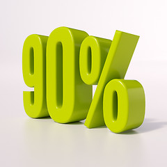 Image showing Percentage sign, 90 percent