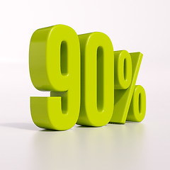 Image showing Percentage sign, 90 percent