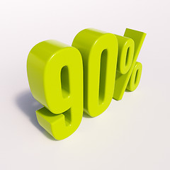 Image showing Percentage sign, 90 percent