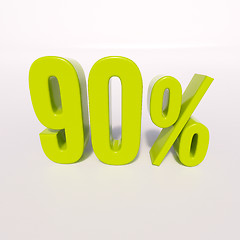 Image showing Percentage sign, 90 percent