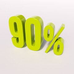 Image showing Percentage sign, 90 percent