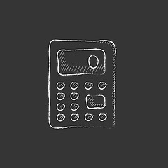 Image showing Calculator. Drawn in chalk icon.