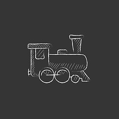 Image showing Train. Drawn in chalk icon.