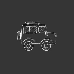 Image showing Car. Drawn in chalk icon.