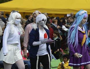 Image showing HELSINKI, FINLAND – MAY 15, 2016: Japanese cherry blossom fest