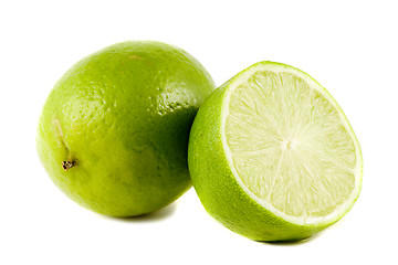 Image showing Lime fruits isolated on white background