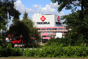 Image showing VANTAA, FINLAND – JULY 19, 2012: For the production of paints 