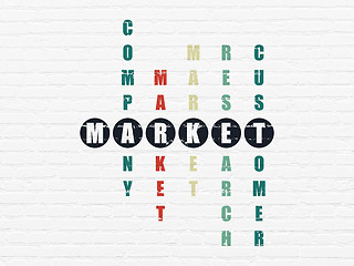 Image showing Marketing concept: Market in Crossword Puzzle