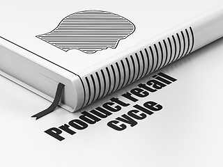 Image showing Marketing concept: book Head, Product retail Cycle on white background