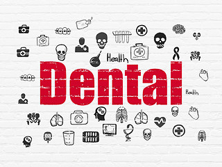 Image showing Healthcare concept: Dental on wall background