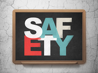 Image showing Privacy concept: Safety on School board background