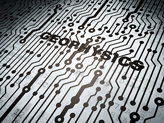 Image showing Science concept: circuit board with Geophysics