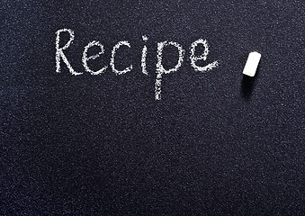 Image showing black board for recipe