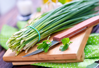 Image showing green onion