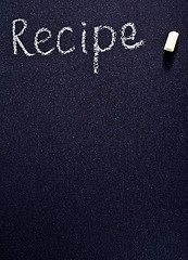 Image showing black board for recipe