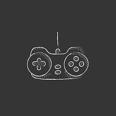 Image showing Joystick. Drawn in chalk icon.