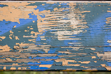 Image showing Grungy wood texture with paint flake