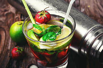 Image showing glass of Mojito