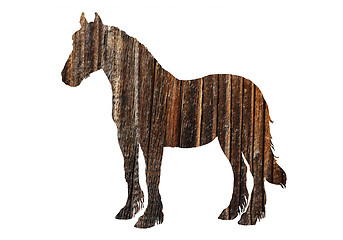 Image showing Wooden horse