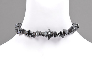 Image showing Splintered hematite chain on bust