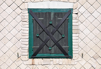 Image showing Traditional shutter in bavarian forest