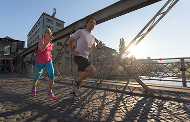 Image showing couple jogging