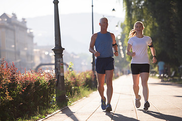 Image showing couple jogging