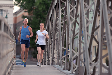 Image showing couple jogging