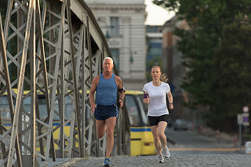 Image showing couple jogging