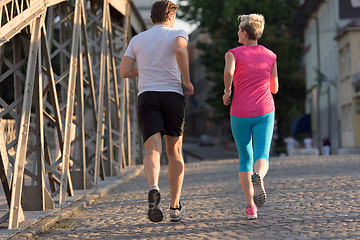 Image showing couple jogging