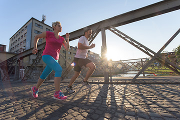 Image showing couple jogging