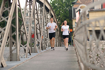 Image showing couple jogging