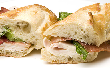 Image showing gourmet chicken sandwich