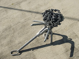 Image showing anchor and chain