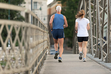 Image showing couple jogging