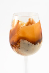 Image showing ice cream in a tall glass