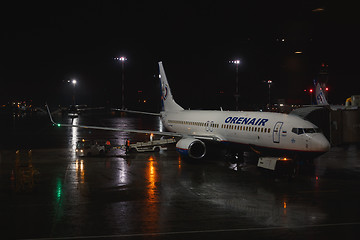 Image showing Prepare aircraft for night flight