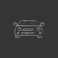 Image showing Car. Drawn in chalk icon.