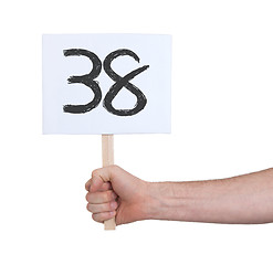 Image showing Sign with a number, 38
