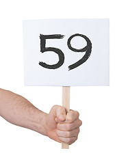 Image showing Sign with a number, 59