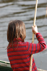 Image showing Girl fishing