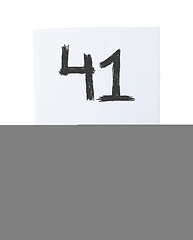 Image showing Sign with a number, 41